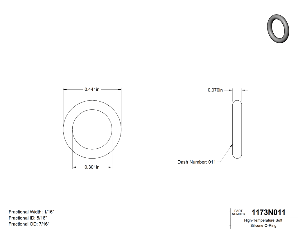 Technical drawing - 1173N011